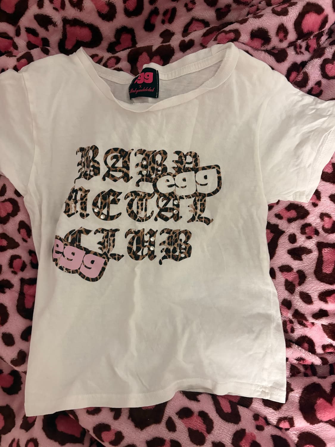 베메클 에그 티셔츠 베이비메탈클럽 상품이미지1