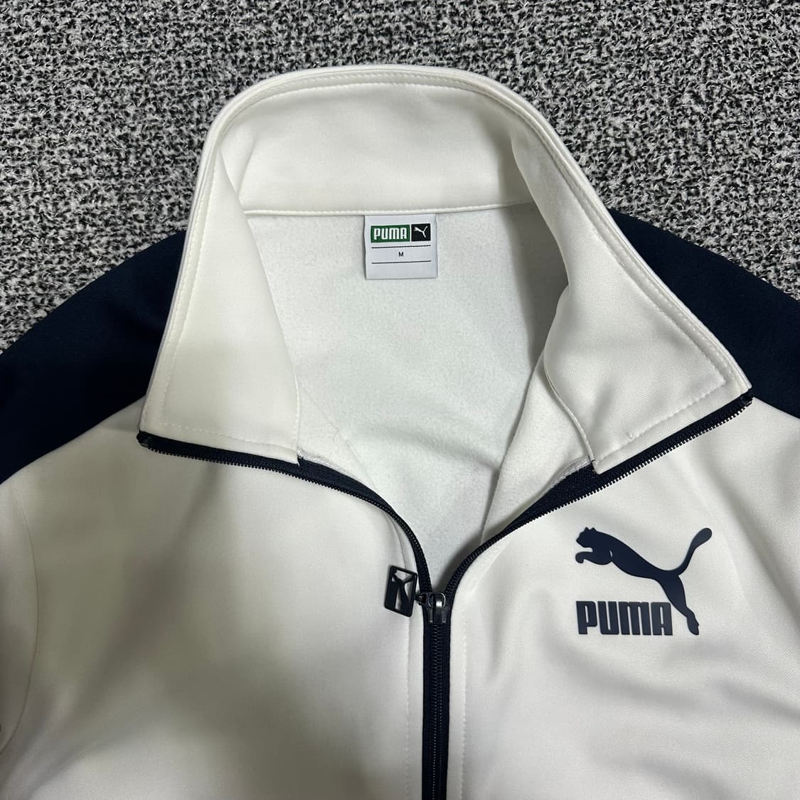 (M) 푸마 화이트 트랙탑 져지 상품이미지2