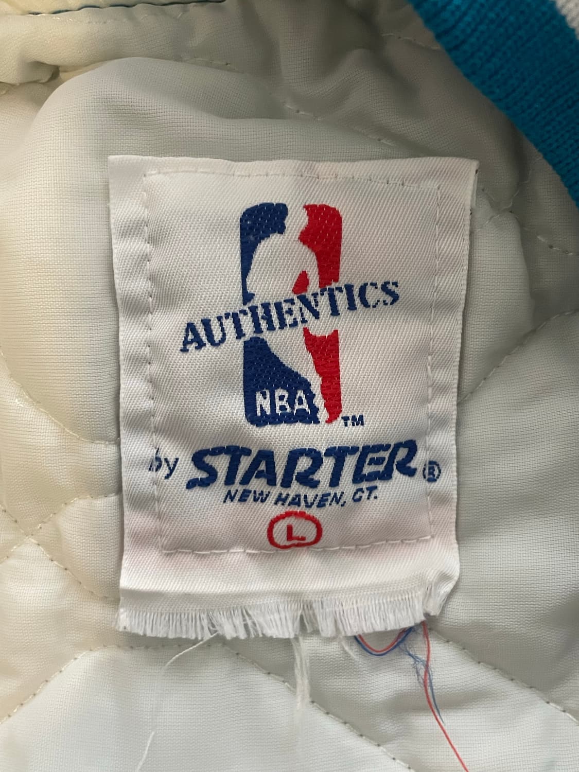 90년대 made in usa Starter NBA 샬럿 호네츠 자켓 L 상품이미지5