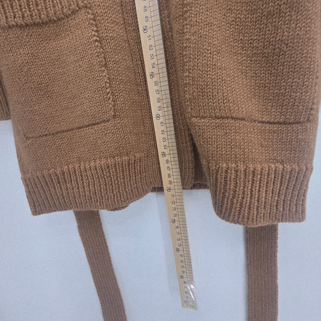 young woo 브라운 모 니트 롱 가디건 벨트 세트 상품이미지9