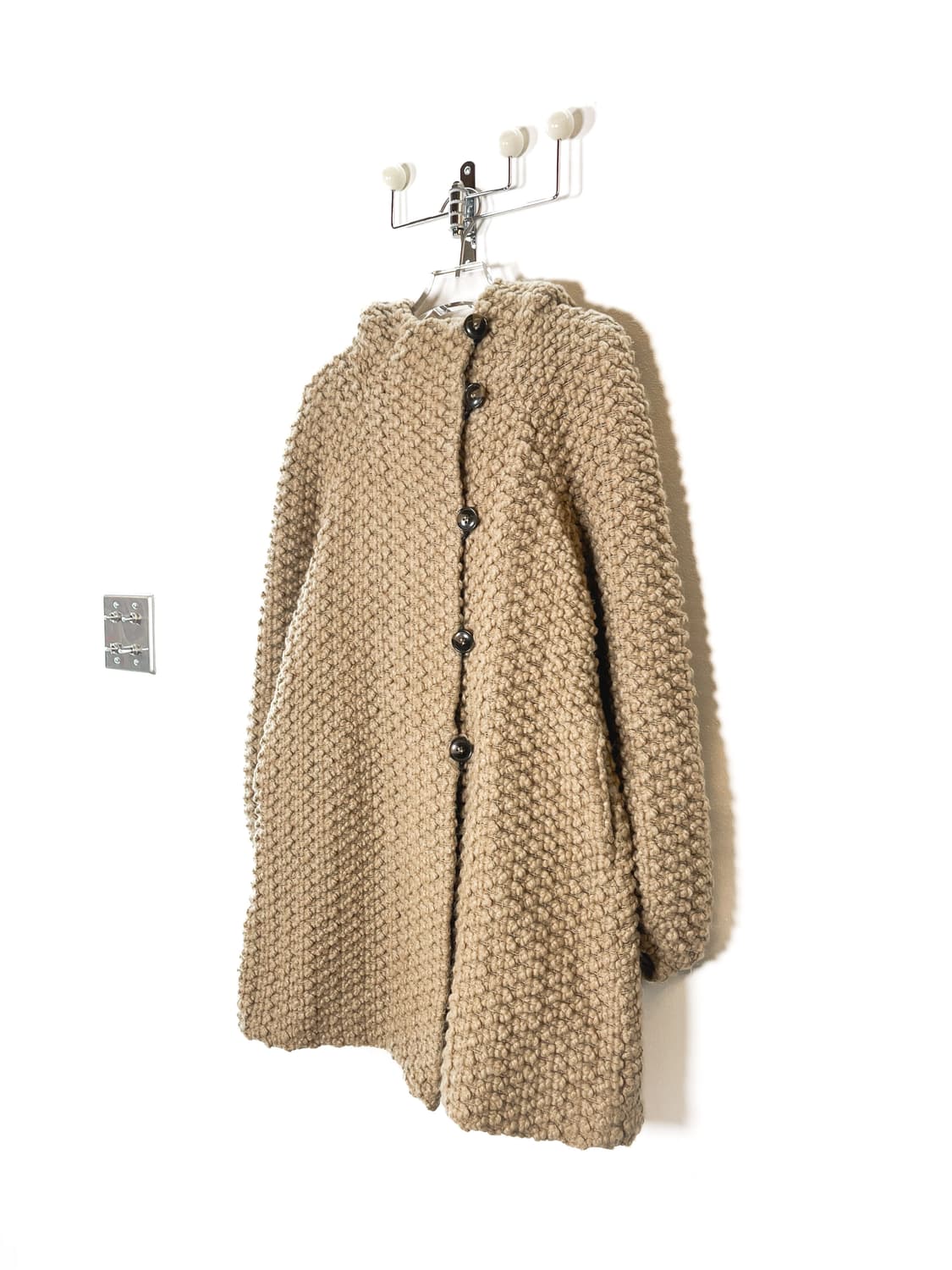 츠모리 치사토 플리스 뽀글이 부클 코트 상품이미지1