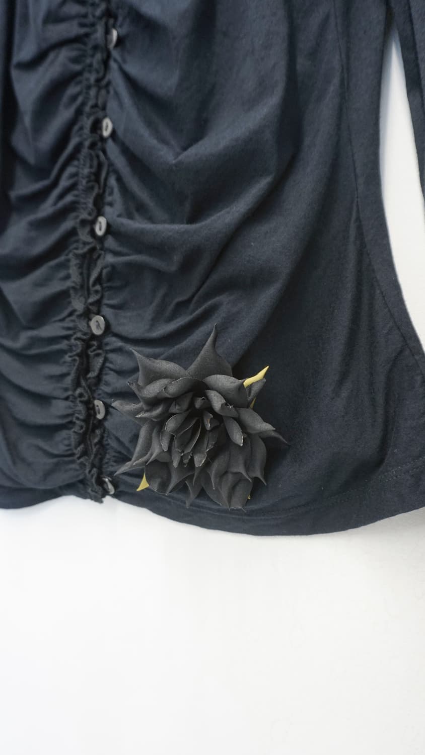 MOSCHINO JEANS ruched flower-detail top 상품이미지6