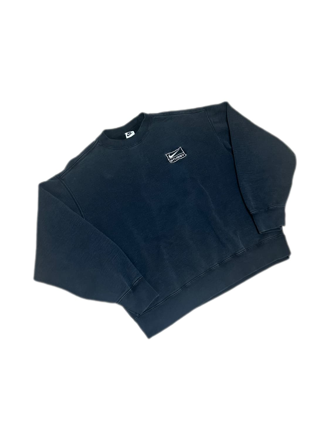 나이키 스투시 NRG 워시드 블랙 플리스 맨투맨 상품이미지1