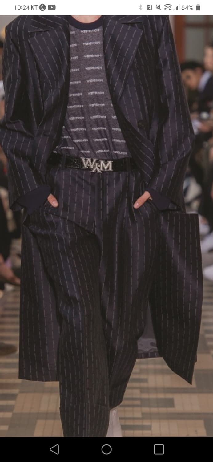 우영미 컬렉션 로고 턴업 포켓 팬츠 팝니다 상품이미지1