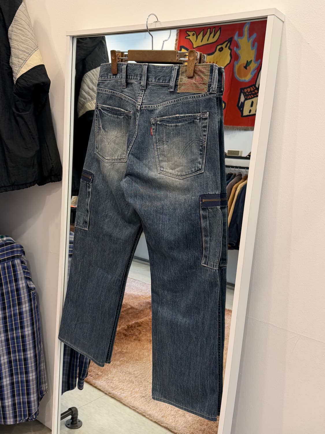 00s Levis 리바이스 503 카고 데님 팬츠 (32inch) 상품이미지5