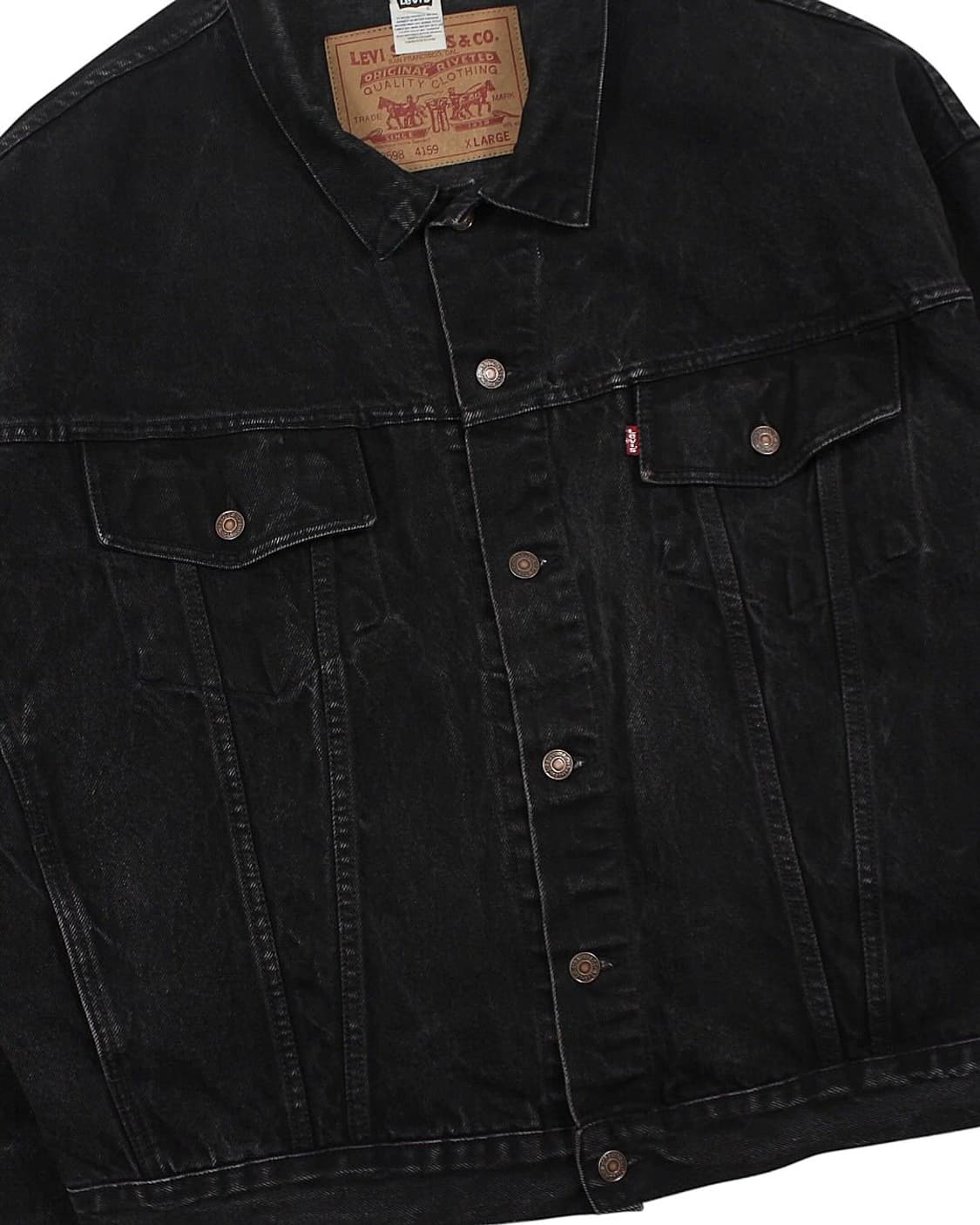 1990s 리바이스 70598-4159 블랙 데님 자켓 빈티지 상품이미지7