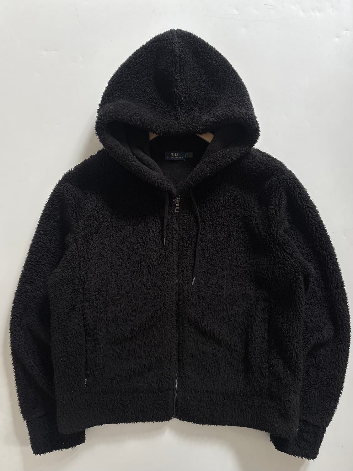 Polo 폴로 랄프로렌 신형 블랙컬러 플리스 후드집업 상품이미지4