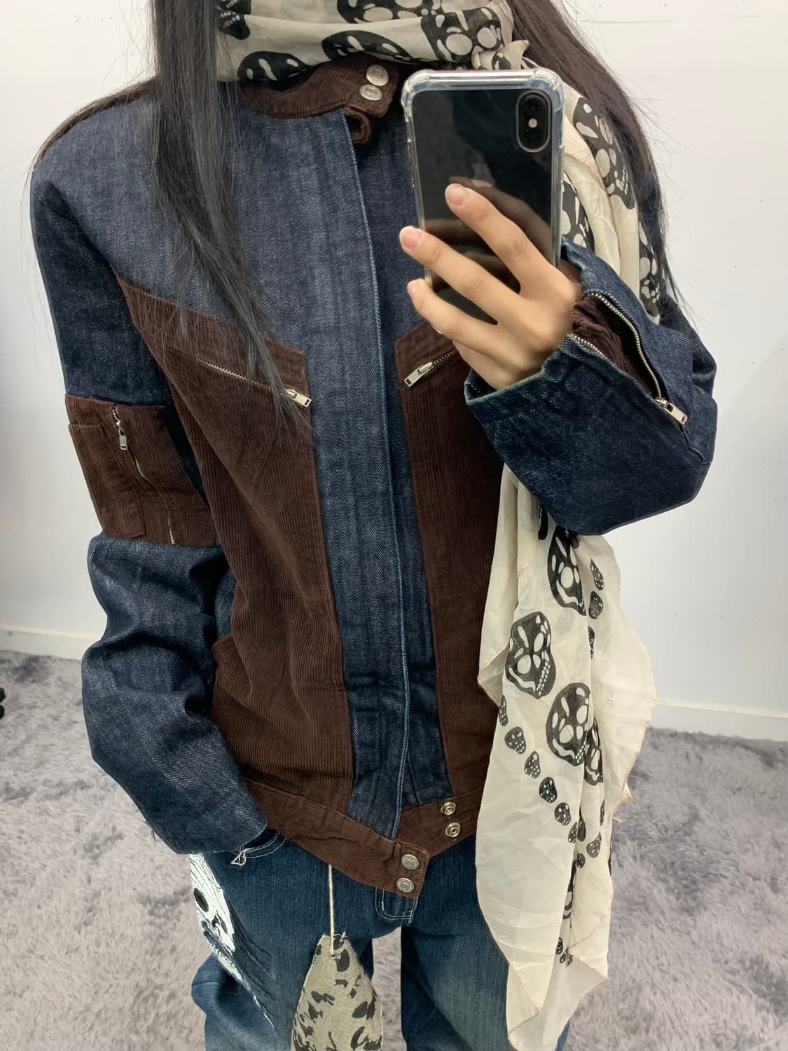 재패니즈 믹스 라이더 데님자켓 상품이미지1