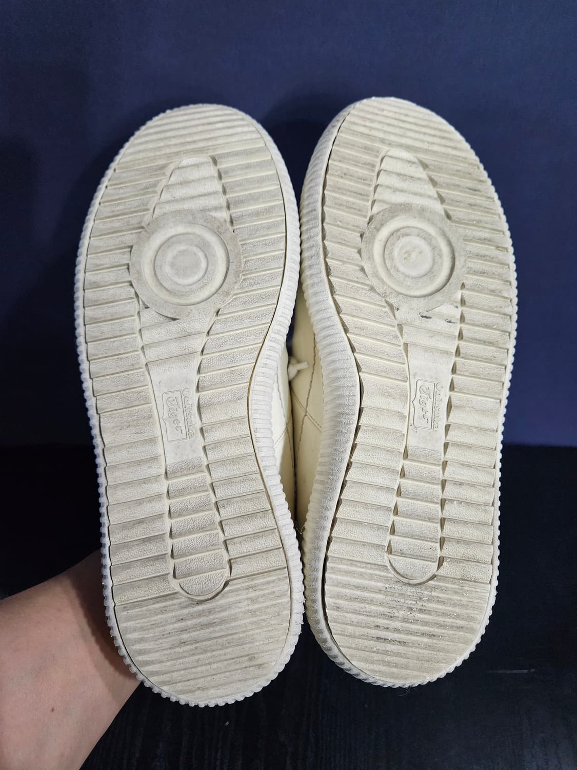 오니츠카 타이거 아이보리 남성 265 키높이 스니커즈 상품이미지9