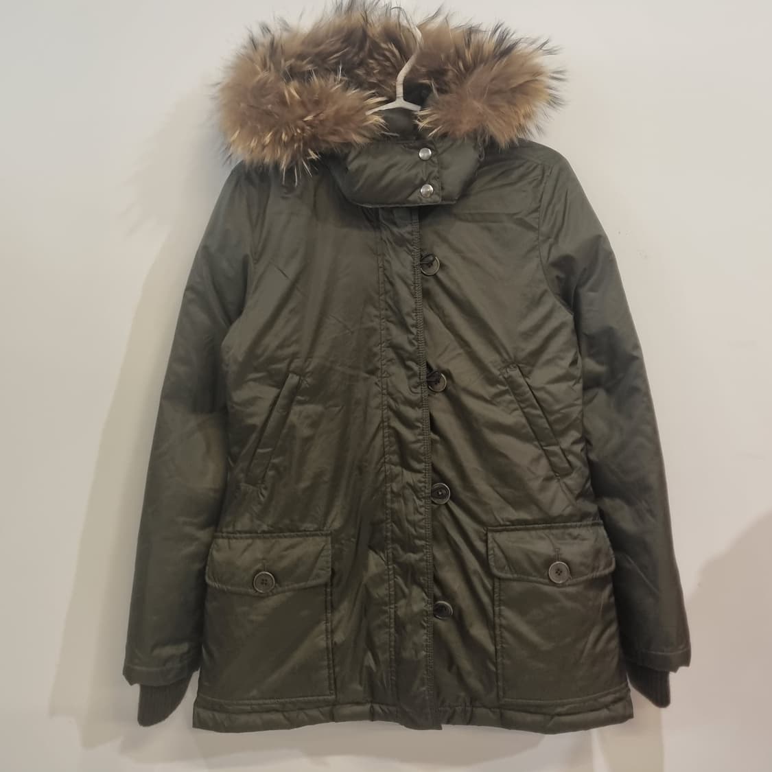 Theory 띠어리 여성 카키 라쿤털 패딩 상품이미지2