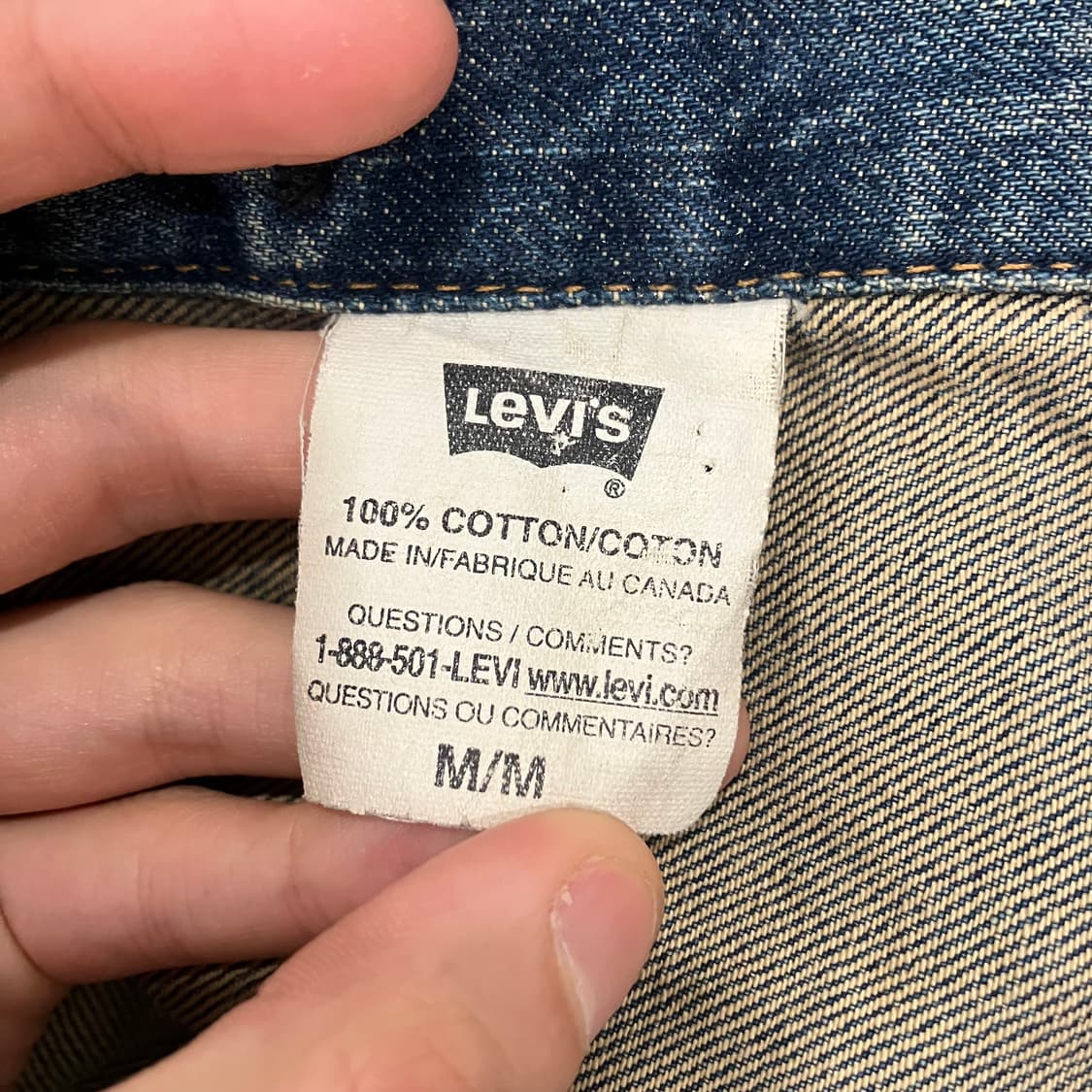 35 리바이스 데님 청자켓 빈티지 상품이미지4