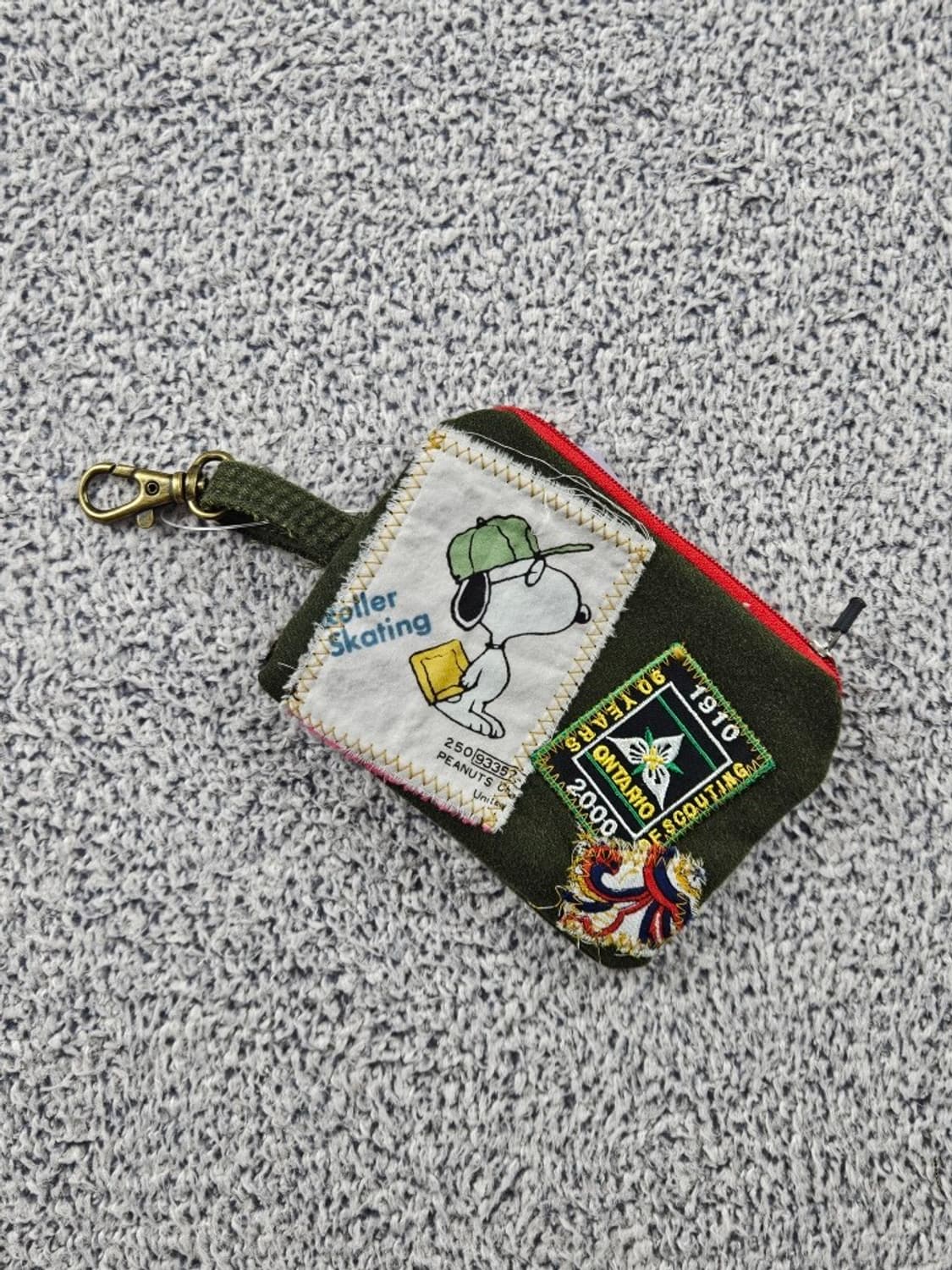 핸드메이드 리워크 커스텀 패치드 키링 월렛 ( 13X10 )/ 10732 상품이미지1