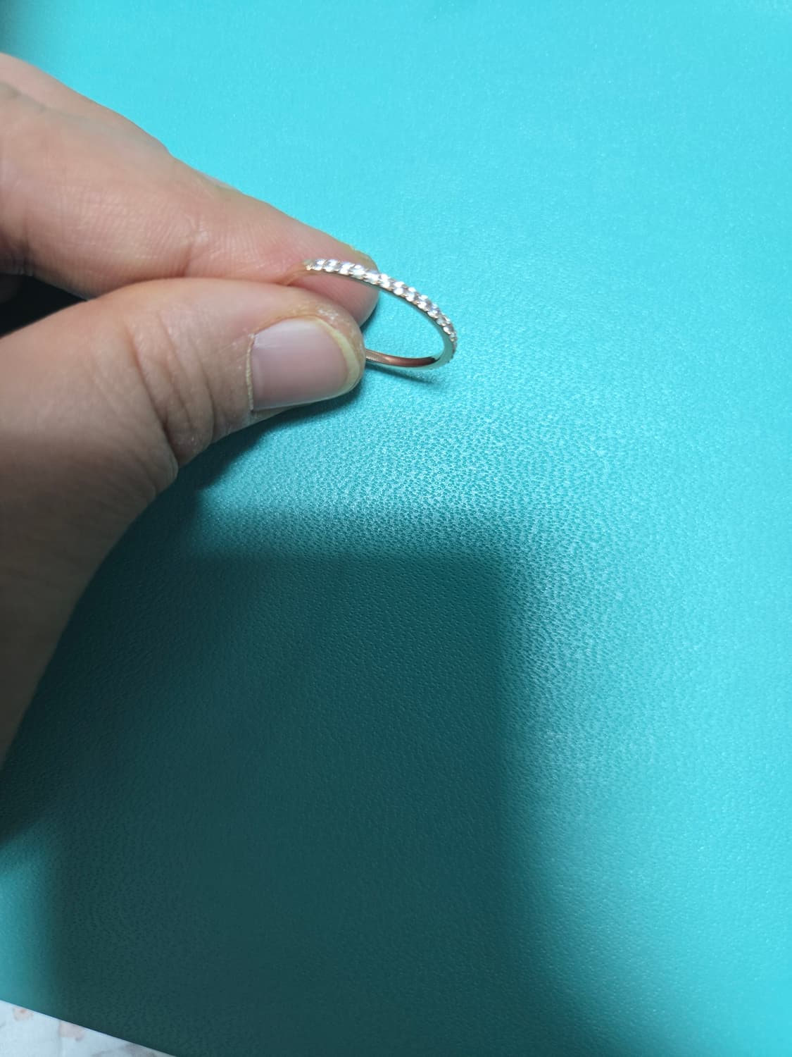 14k 로즈골드 큐빅 반지 18호 상품이미지9