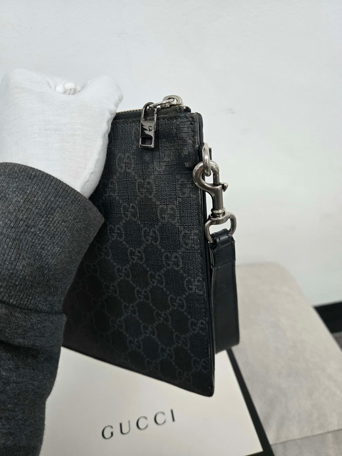 [보증서 정품] 구찌 킹스네이크 클러치백 상품이미지5