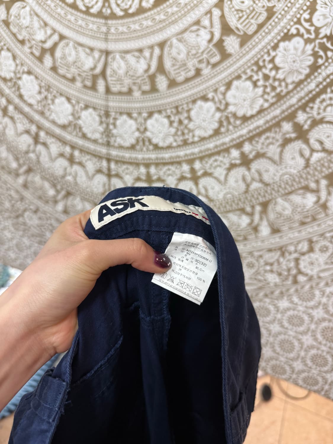 에스크 ASK 네이비 카고팬츠 (Z1036) 상품이미지6