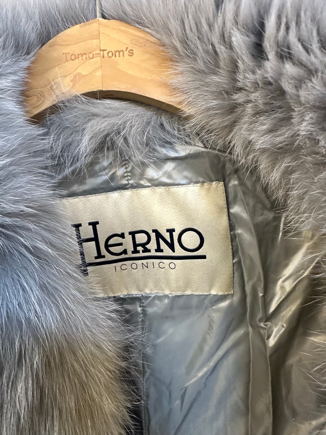 에르노 ICONICO 폭스퍼 패딩 실버 상품이미지2