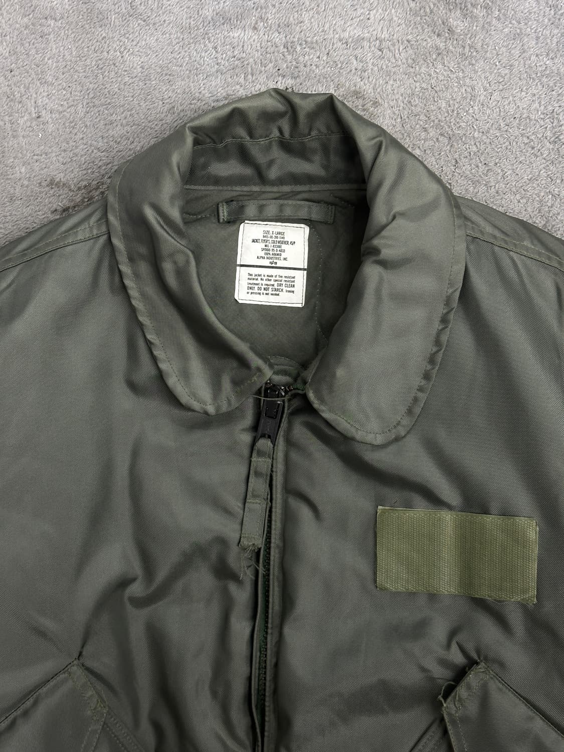1995‘ 알파인더스트리 CWU-45/P 플라이트 자켓 XL 상품이미지4