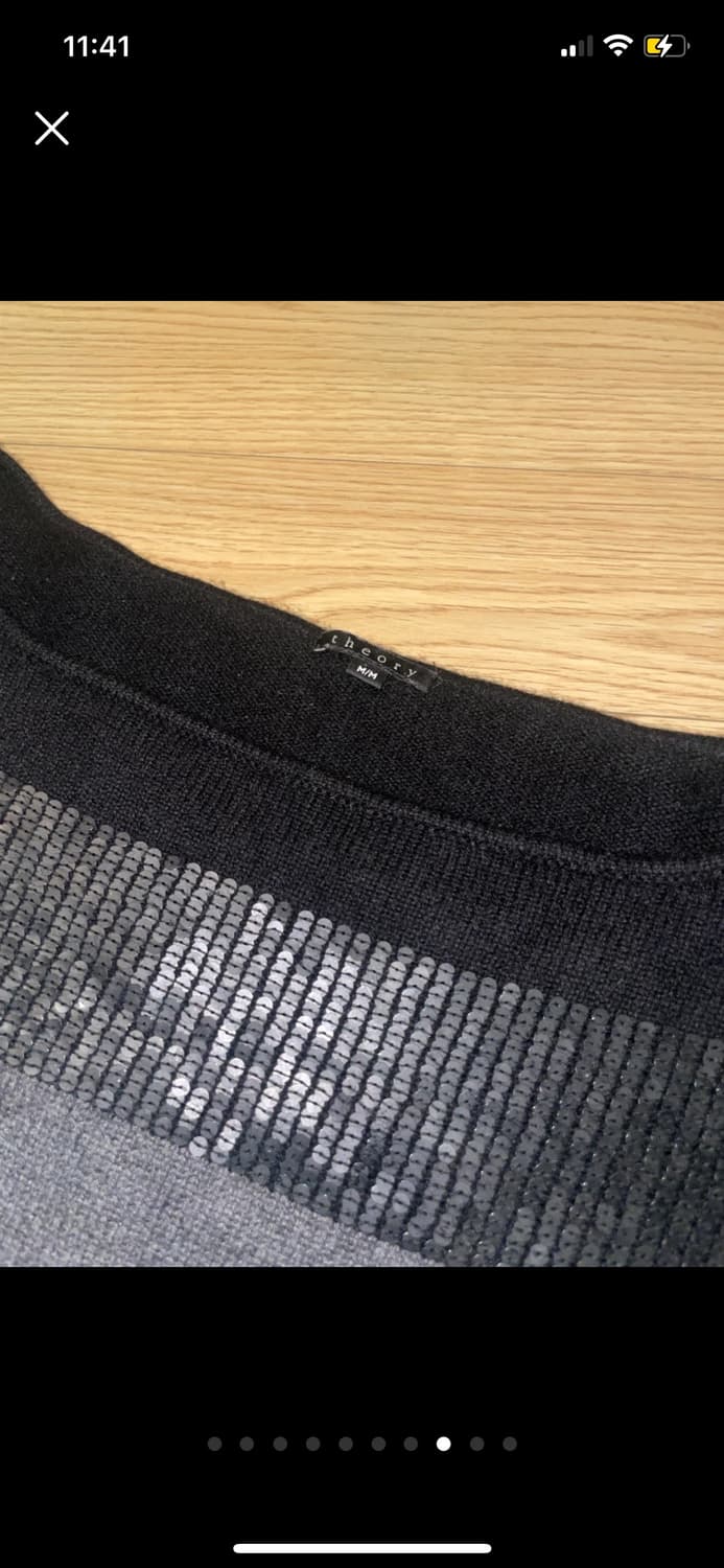 Theory 캐시미어 100% 스팽글 롱 니트 탑 상품이미지8