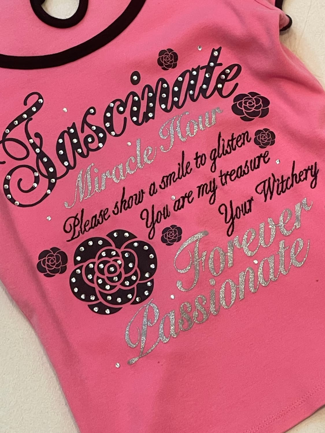 일본y2k 고딕 갸루 리본티셔츠 상품이미지2