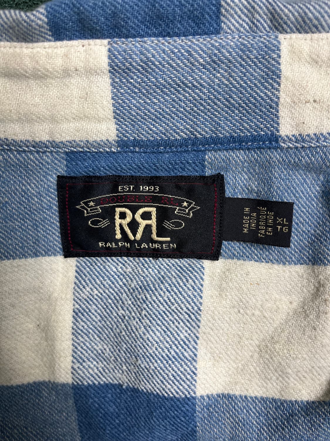 [XL] RRL 더블알엘 버팔로 웨스턴 플래드 콘초 셔츠 상품이미지3
