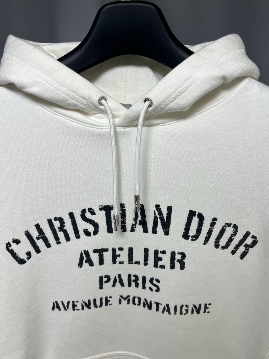 [정품] 새상품급 / L 디올 아뜰리에 후드티 화이트 상품이미지2