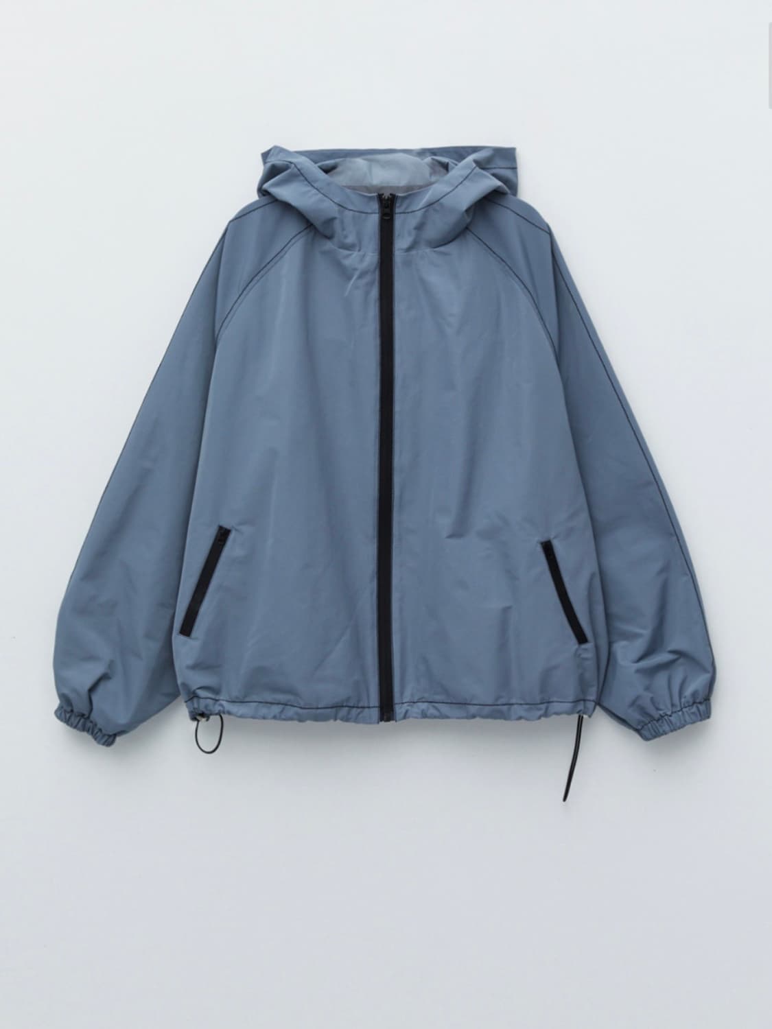 마뗑킴 LOGO HOODY JACKET IN GREY 상품이미지2