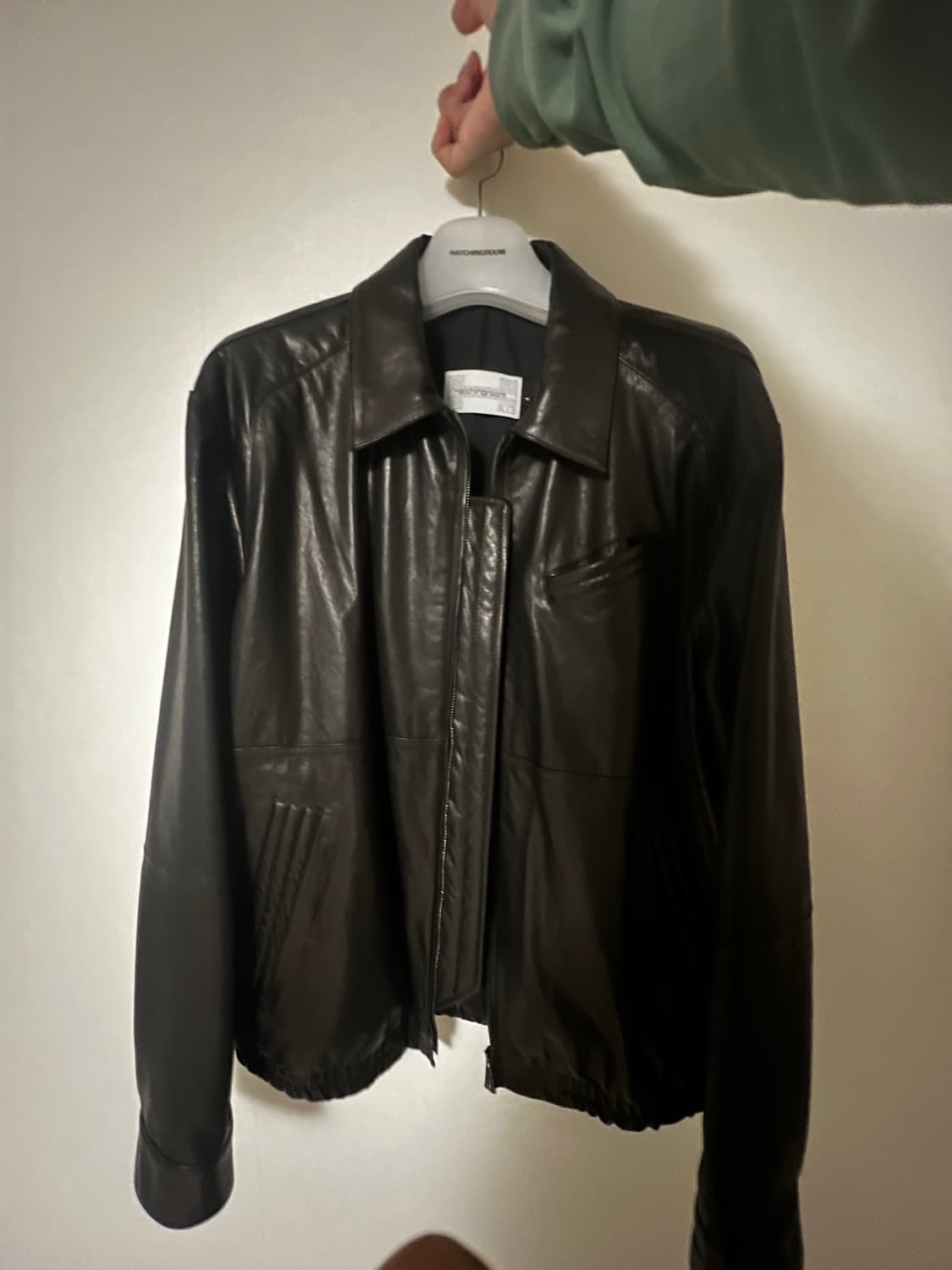 해칭룸 Stitched Volume Leather Jacket Lamb 상품이미지1