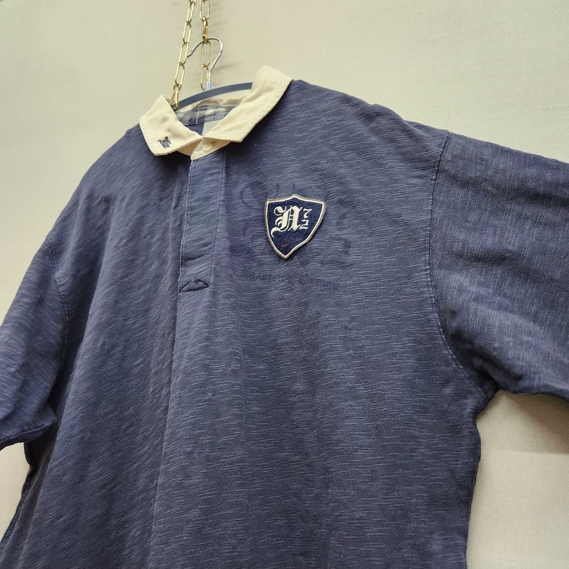 올드스쿨 나이키 로고 럭비티 등번호 반팔카라XXL(2XL) 상품이미지3