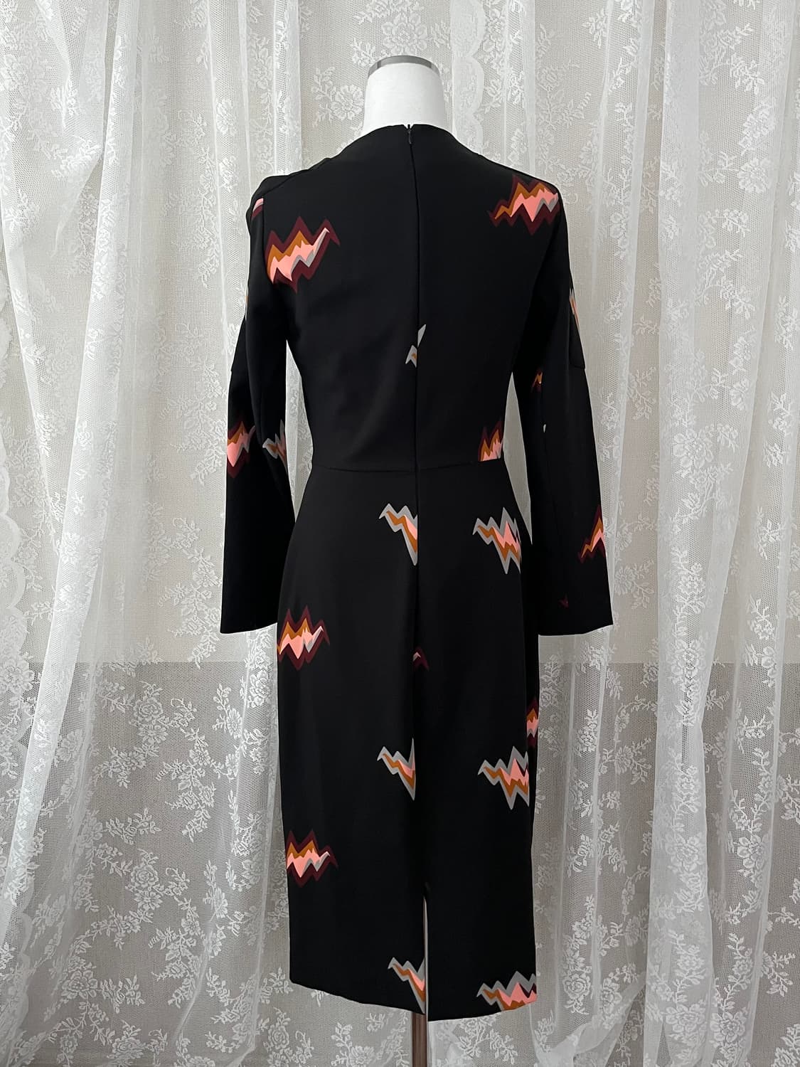 S) 빔바이롤라 번개프린트 원피스 블랙 상품이미지2