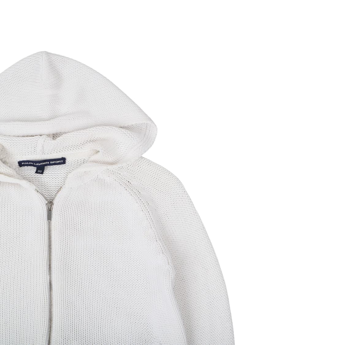 폴로 랄프로렌 화이트 니트 후드집업 상품이미지3