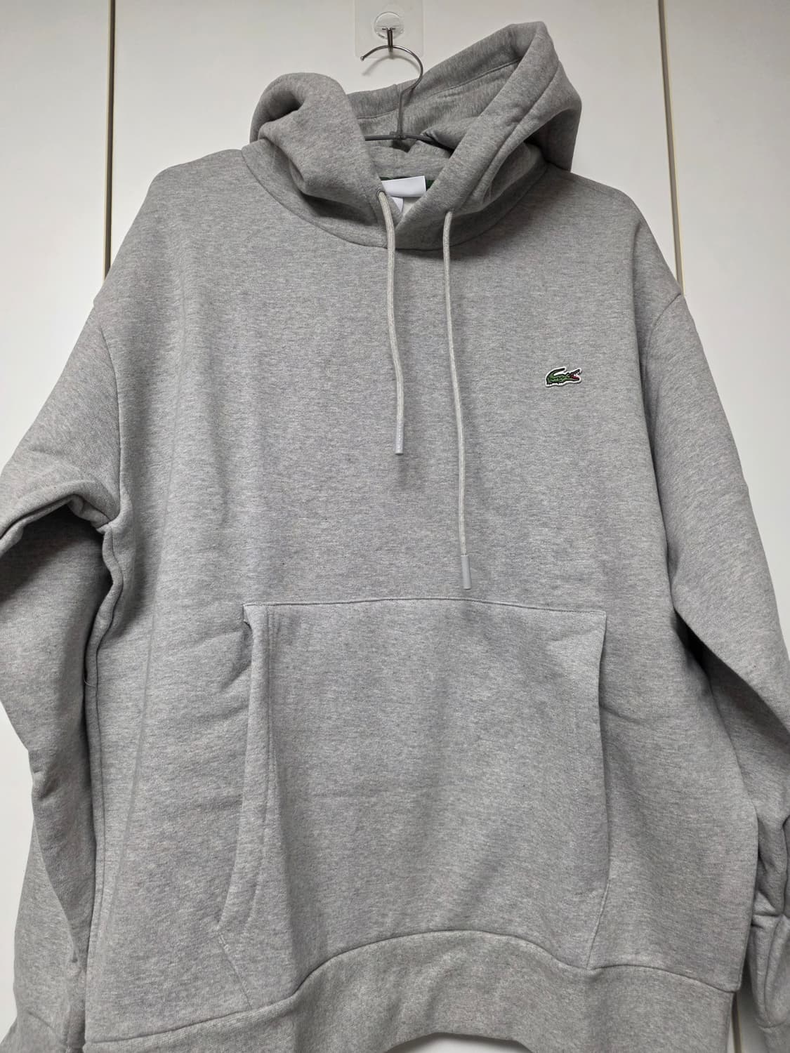 라코스테 그레이 기모 후드티 상품이미지1
