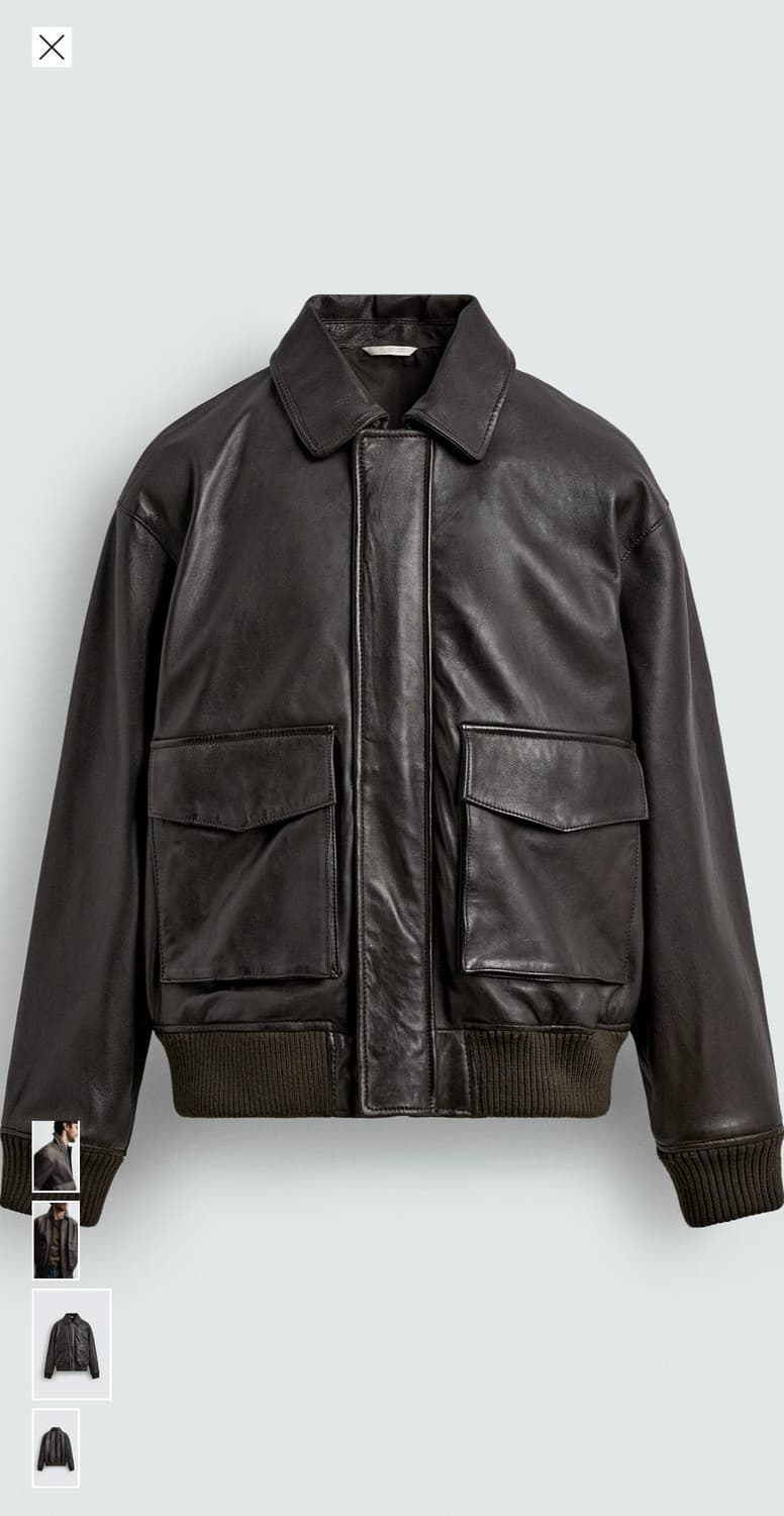 자라 가죽자켓 상품이미지1