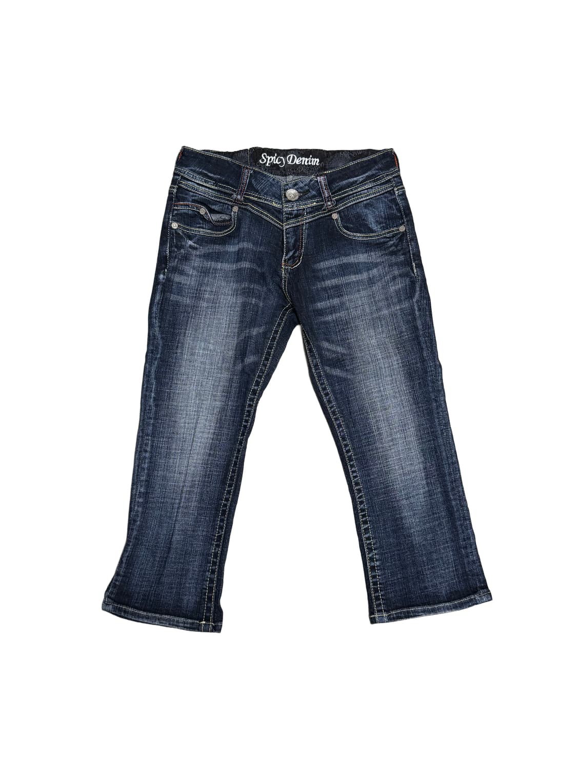 빈티지 데님 8부 팬츠 상품이미지1