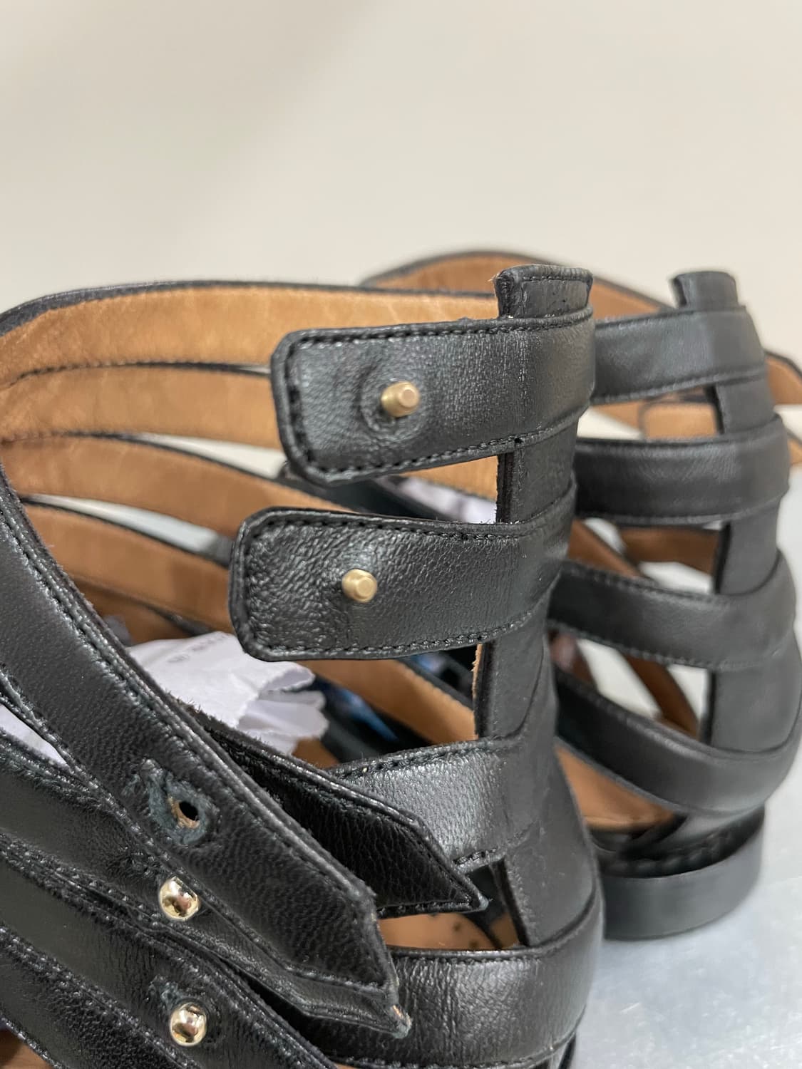 알렉사 와그너 스트랩 샌들 블랙 37.5 상품이미지8