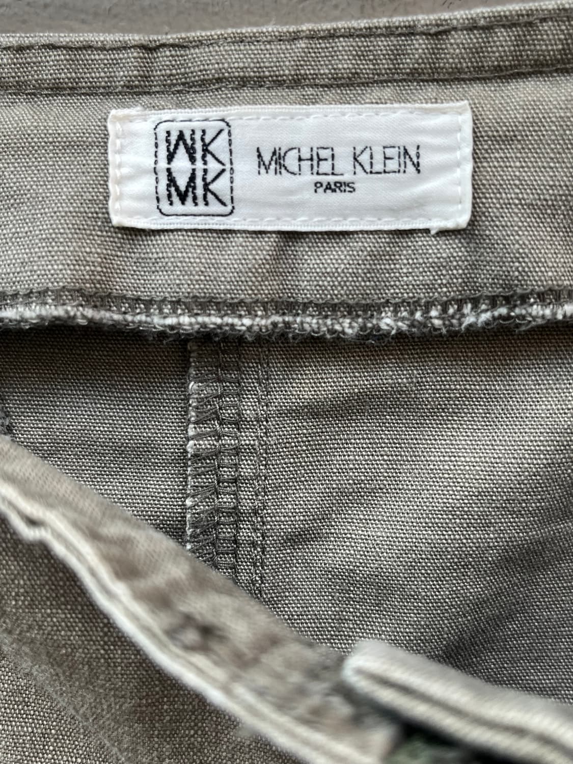 Michel Klein 데님 미디 스커트 M 상품이미지3