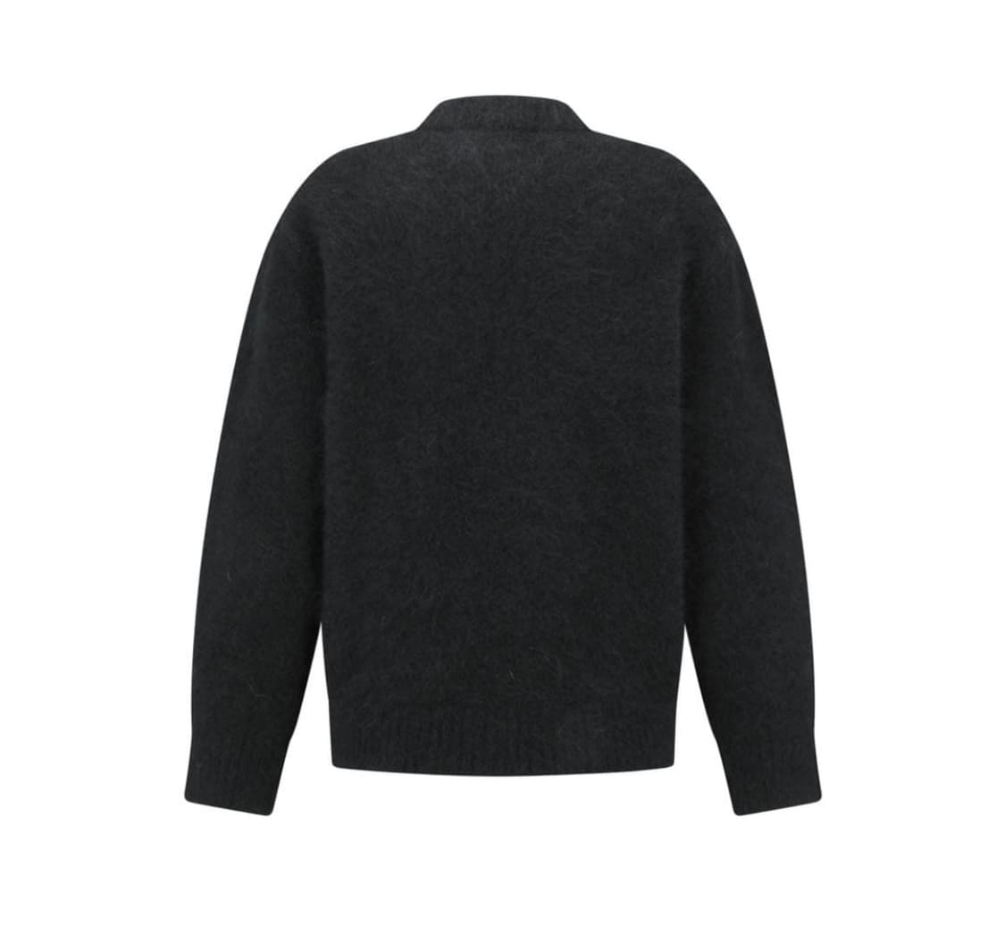 아모멘토 hairy rounded pullover 니트 블랙 상품이미지3