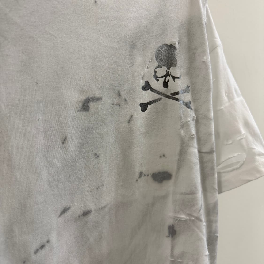 빈티지 디스트로이드 스켈레톤 반팔티  상품이미지3