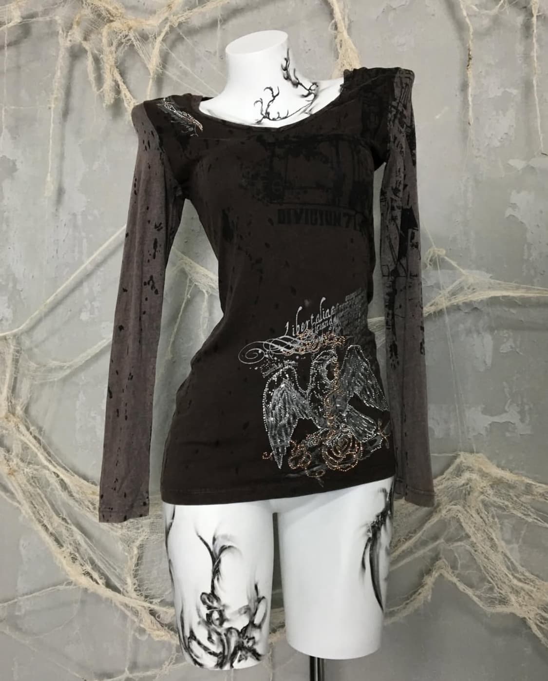 00s 리버탈리아 딱붙 브라운 후드 상품이미지3