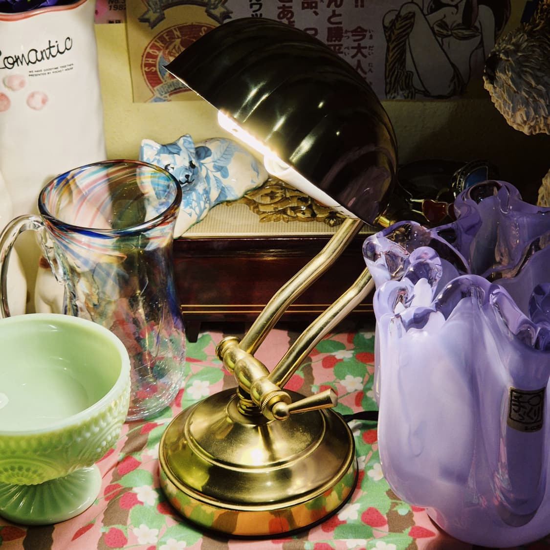 80s 일본 빈티지 조개 데스크 램프 상품이미지10