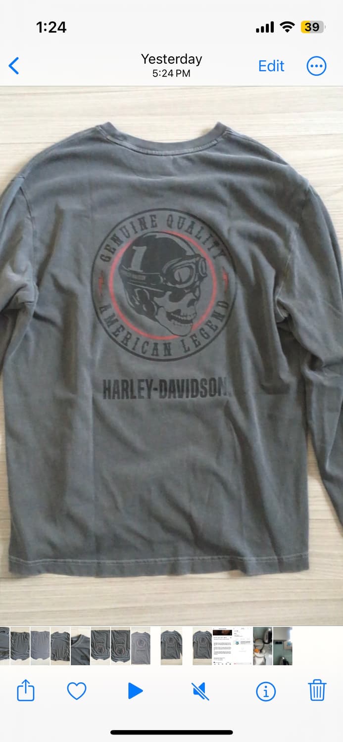 Harley davidson long sleeve 상품이미지1