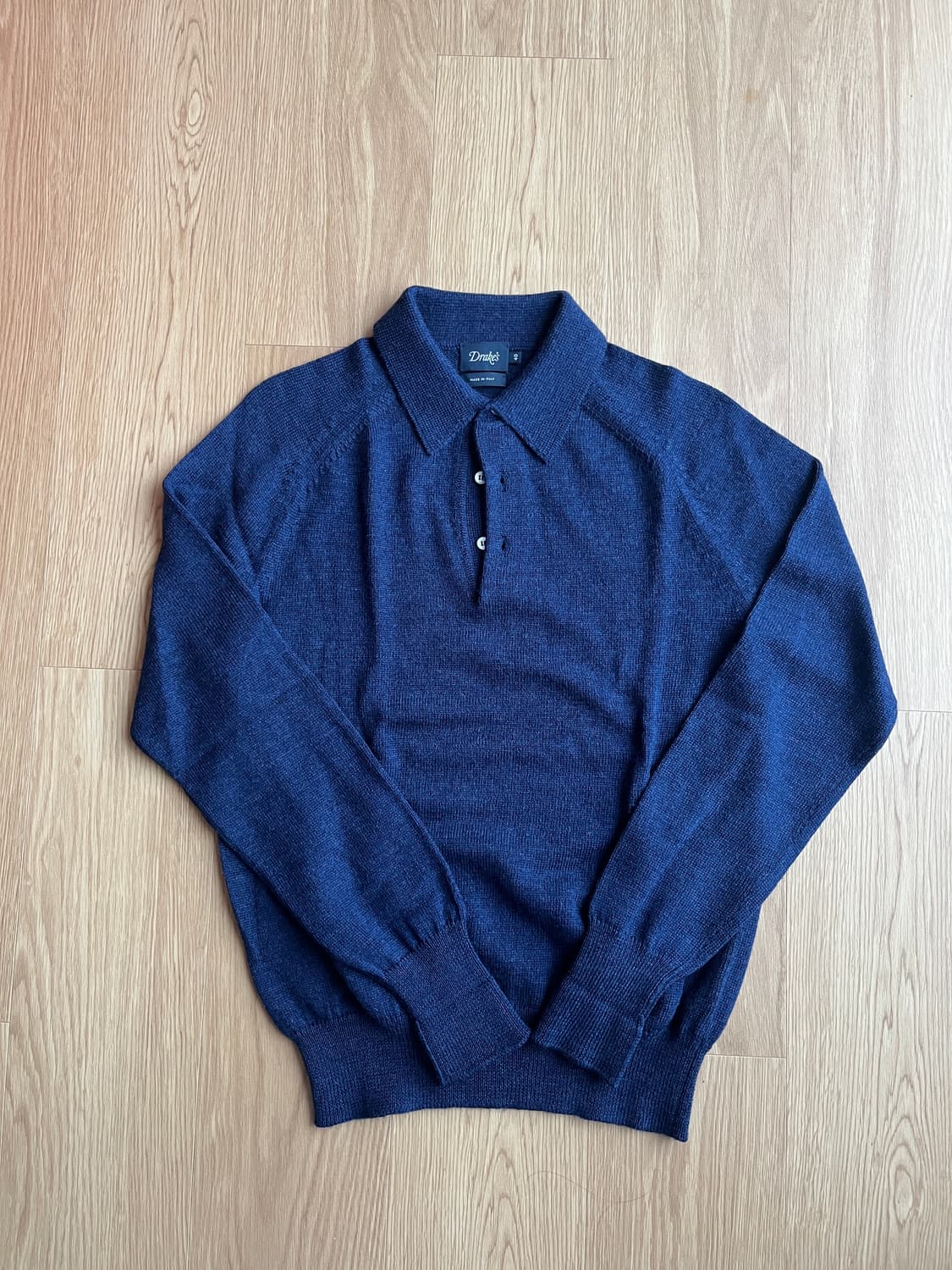 드레익스 메리노울 폴로니트 40사이즈 새상품 상품이미지1