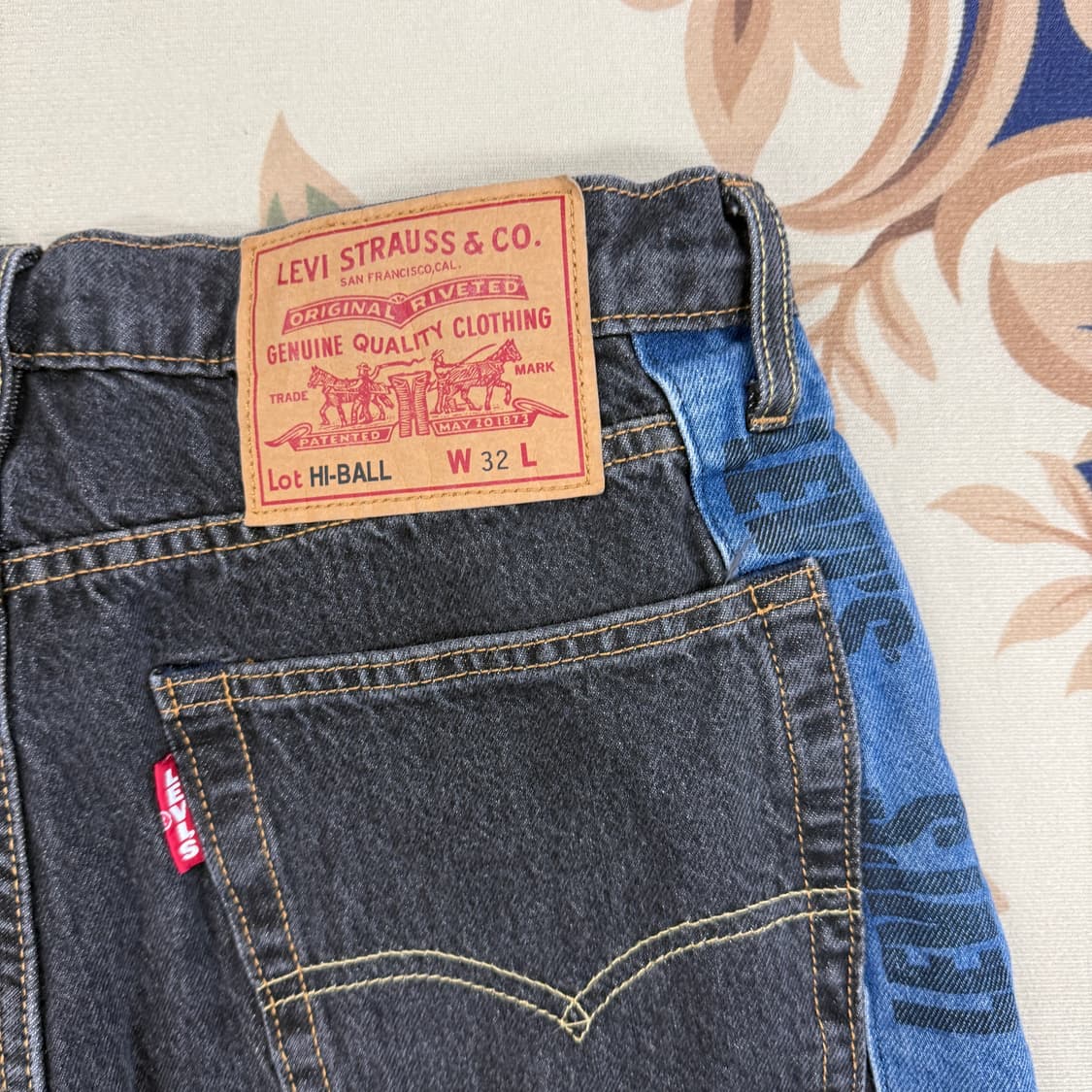 (32)리바이스Levis 하이볼 흑청데님팬츠 상품이미지2