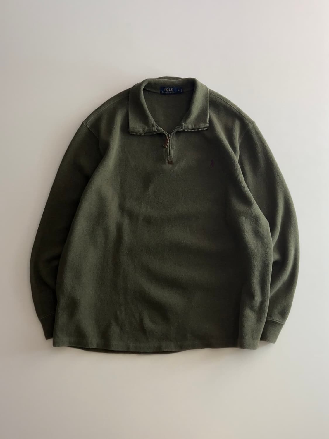 폴로 랄프로렌 카키 하프집업 니트 XL 상품이미지1