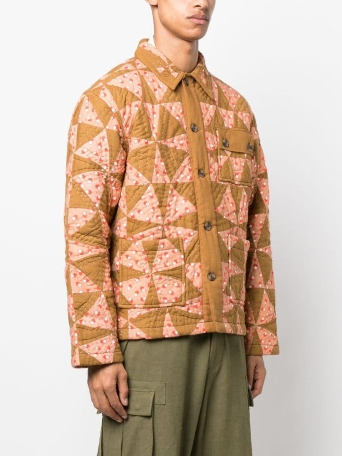 @새상품@ BODE 보디 퀼팅 누빔자켓 카키 패치 상품이미지5