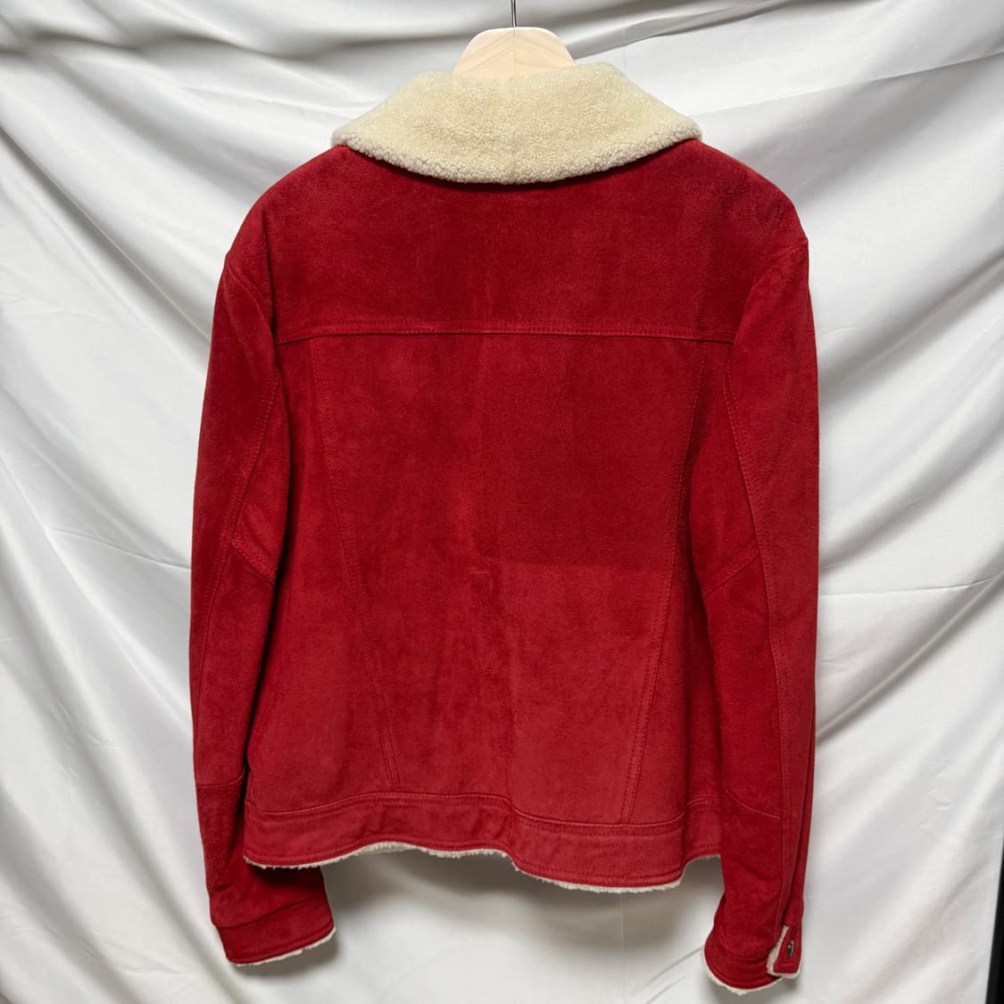 [S+급/52] 생로랑 스웨이드 데님 셰르파 자켓 상품이미지4