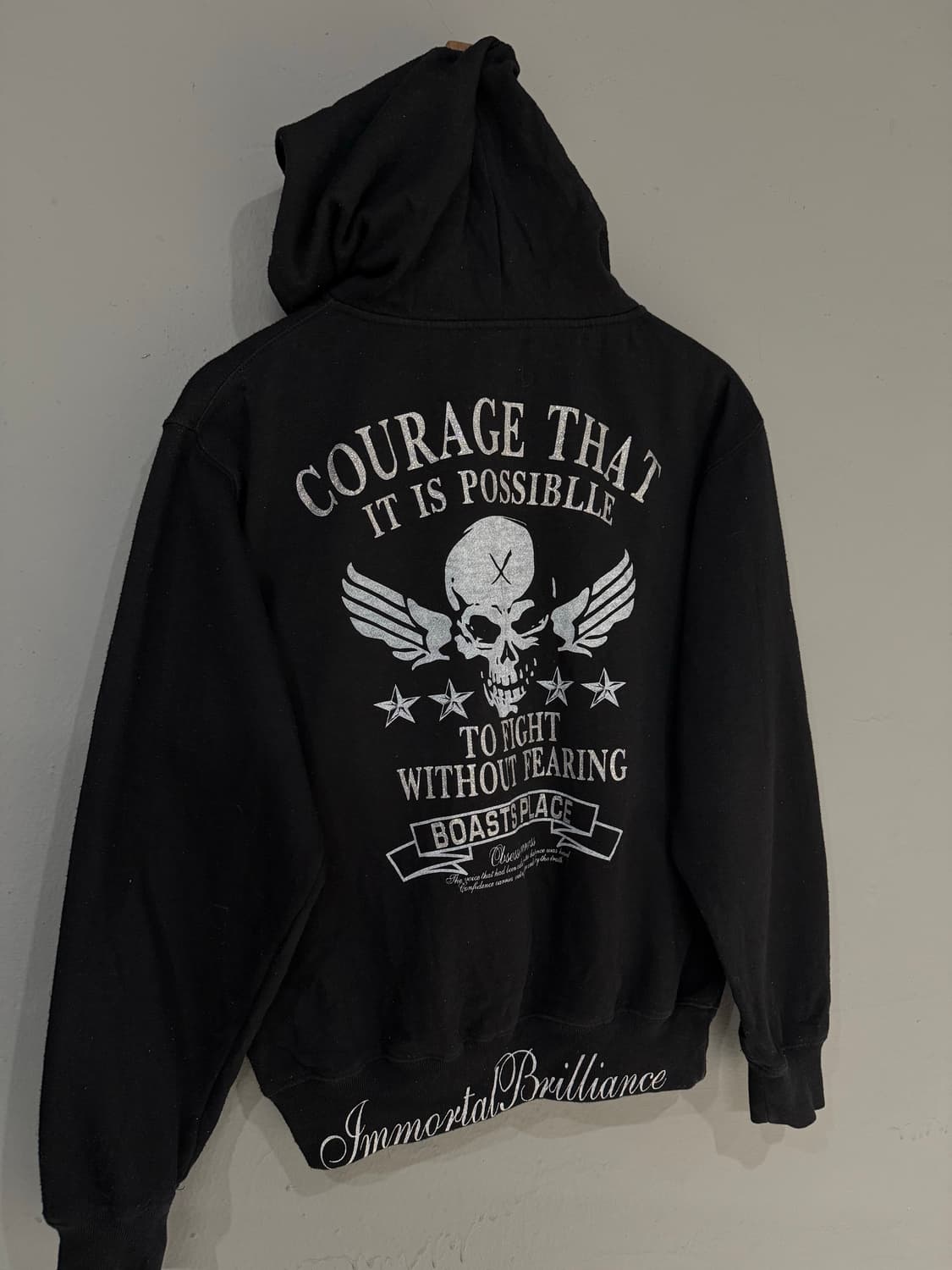 back skull printing hood zip-up 상품이미지6