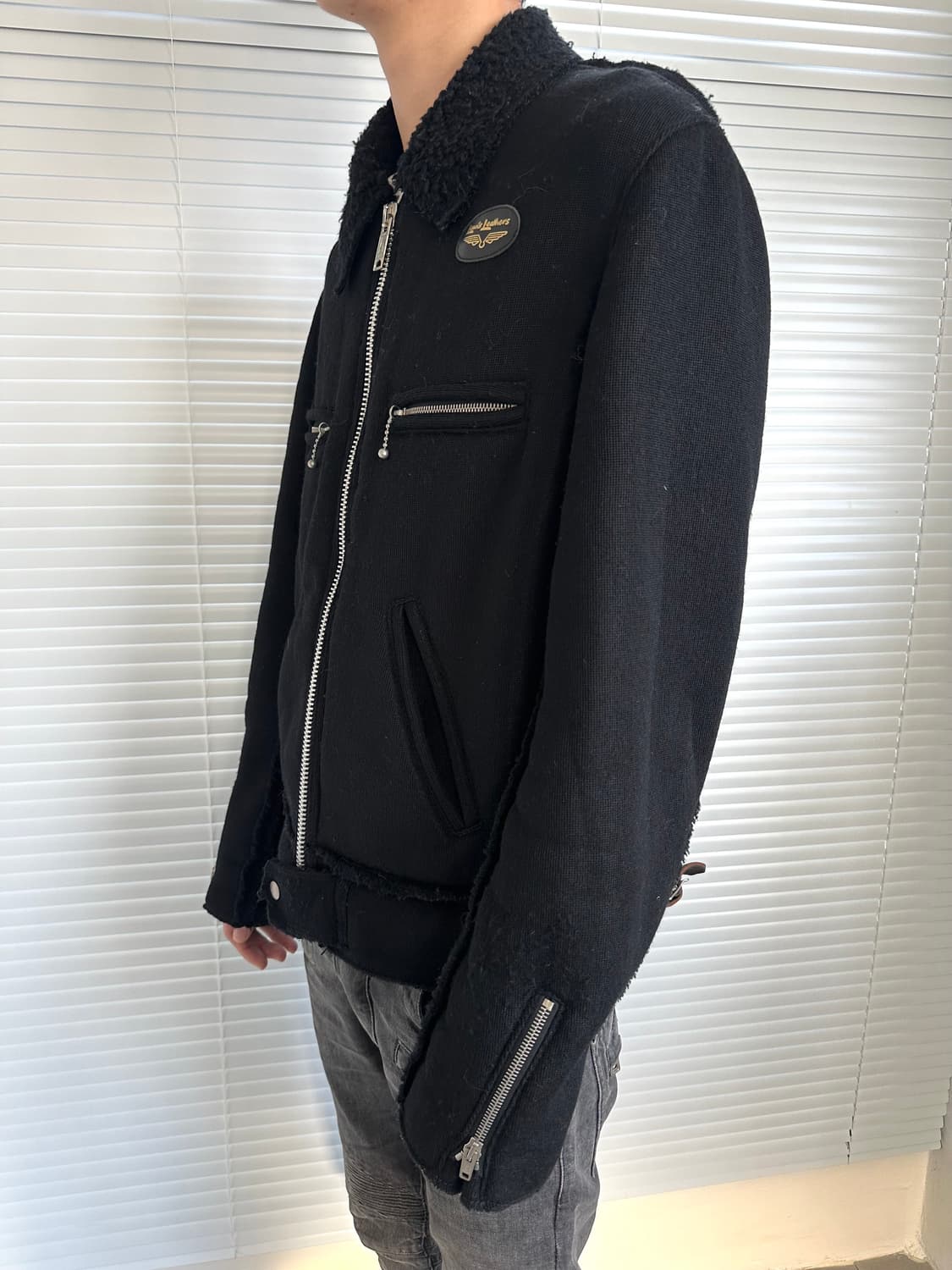 준야와타나베 x 루이스레더 측융 울 집업 자켓 상품이미지2