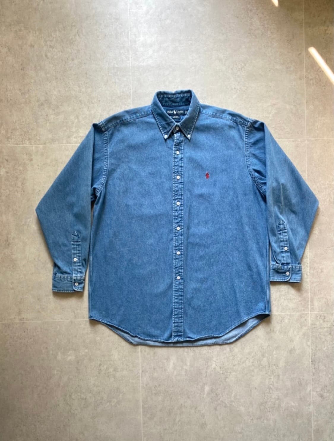 90's 폴로 랄프로렌 데님 셔츠 L(105) 상품이미지1