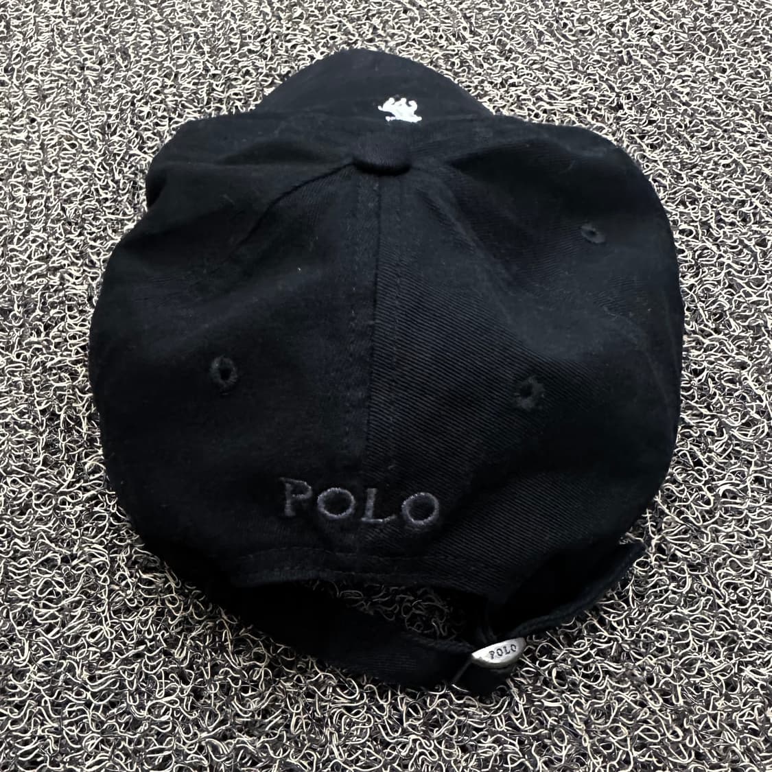 POLO 폴로 랄프로렌 화이트 포니 볼캡 모자 블랙 상품이미지2