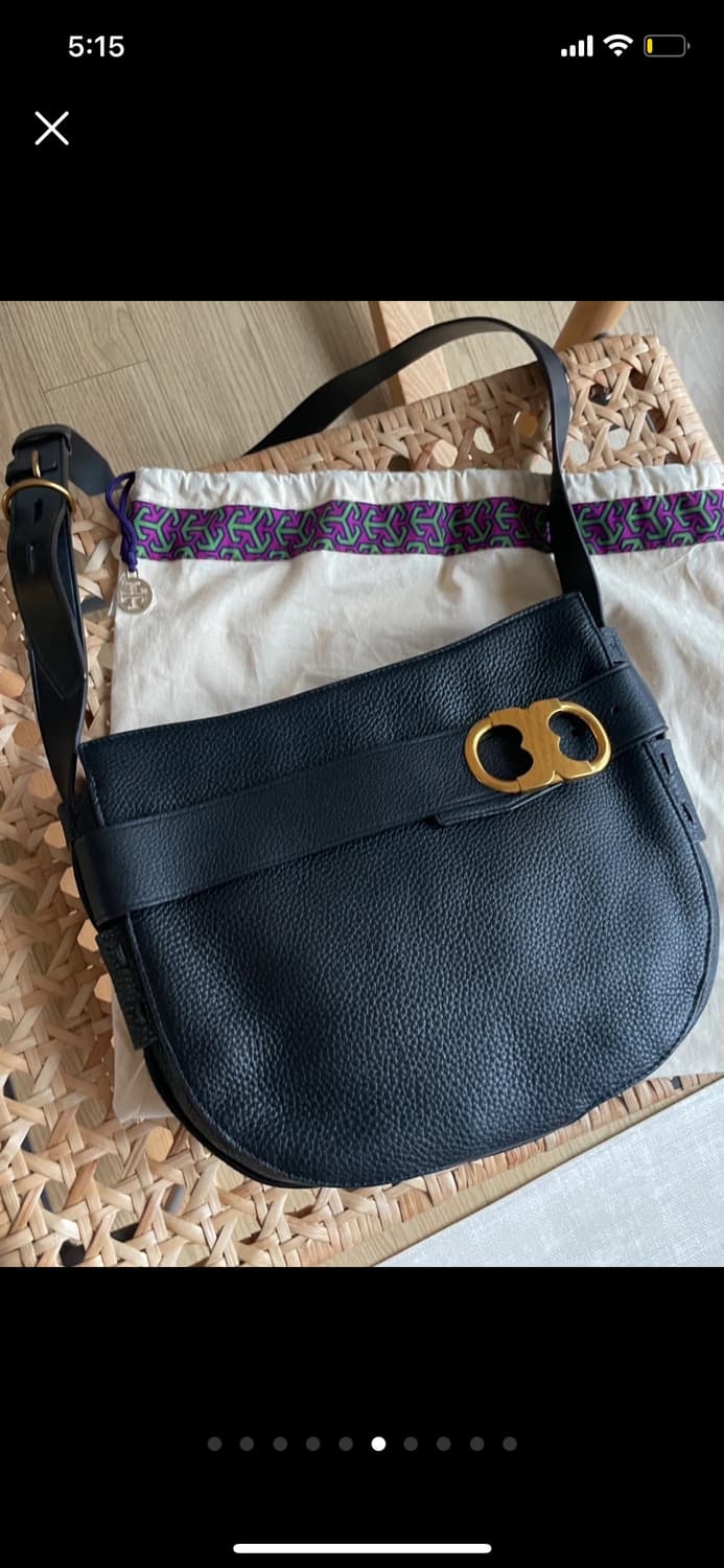 [정품/미사용] 토리버치 제미나이 링크 크로스비디 블랙 상품이미지6